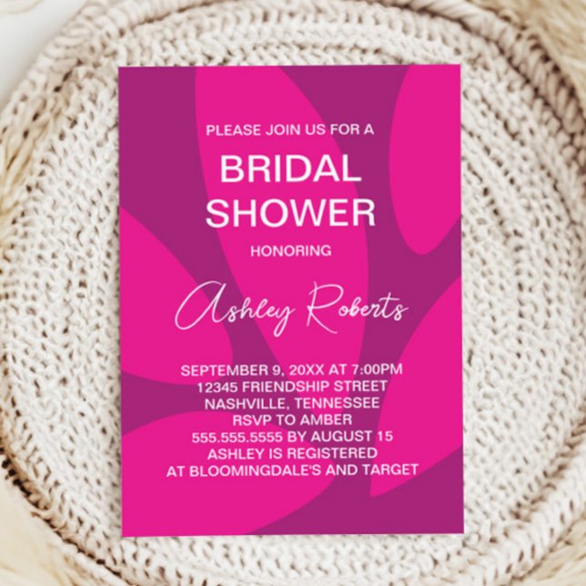 Convites Pétalas de Flor Mod Botânica Chuveiro de Noiva Fuc (Criador carregado)