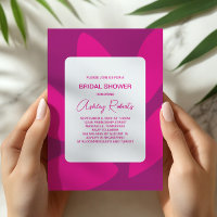 Pétalas de Flor Mod Botânica Fuchsia Chuveiro de N