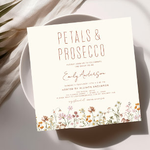 Convites Pétalas de Flores Selvagens e Chá de panela Prosec
