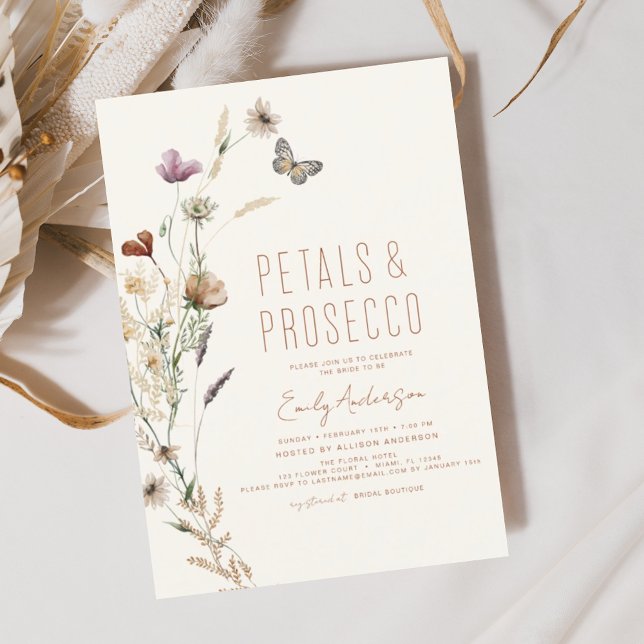 Convites Pétalas de Flores Selvagens e Chá de panela Prosec (Criador carregado)