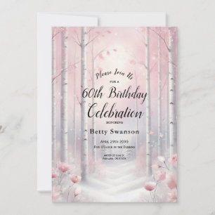 Convites Pétalas de Fosco de Ano Personalizado no Aniversár