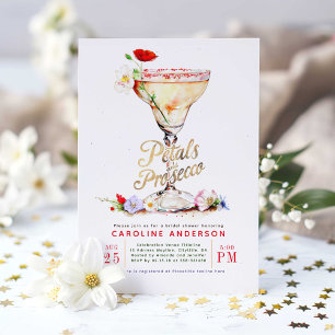 Convites Pétalas e Chá de panela Prosecco de Flores Selvage
