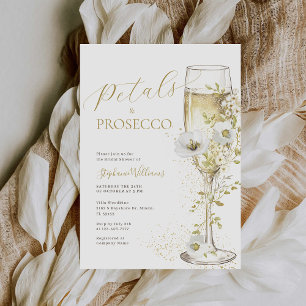 Convites Pétalas e Chá de panela Prosecco de Flores Selvage