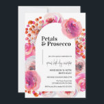 Convites Pétalas e Prosecco | Elegante aniversário de 40 an<br><div class="desc">Apresentando o nosso convite aniversário de 40 anos de 'Petals and Prosecco' - uma mistura harmoniosa de elegância e celebração para a mulher moderna. Criado para quem tem gosto pelas coisas mais lindas, este convite pinta a primeira impressão perfeita para o seu evento de marco. Disponível em formatos digitais e...</div>
