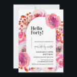 Convites Pétalas e Prosecco | Elegante aniversário de 40 an<br><div class="desc">Celebre o grande 4-0 com nosso sofisticado convite 'Arca Floral, Alô 40'! Personalizado para a mulher discernível, este convite captura a elegância de alcançar este marco. Disponível nos formatos digital e impressão, nosso design garante um toque memorável para sua celebração especial. Perfeito para aqueles que buscam uma mistura de tradição...</div>