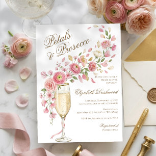 Convites Pétalas Elegantes e Chuveiro Nupcial Floral Prosec