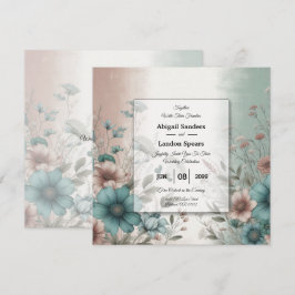 Convites Pétalas Escuras e Serena Suavidade Floral Casament