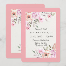 Convites Pétalas Pastéis Lindas