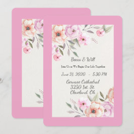 Convites Pétalas Pastéis Lindas