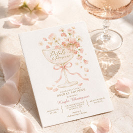 Convites Pétalas & Prosecco Chuveiro de Noiva Floral
