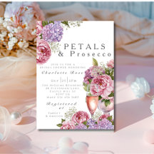 Pétalas & Prosecco Chuveiro de Noiva floral