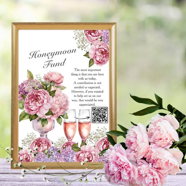 Convites Petals & Prosecco Honeymoon Fund (Petals & Prosecco Honeymoon Fund)