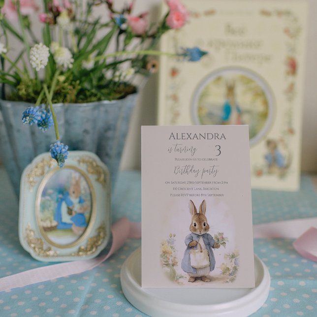 Convites Peter, a Festa de aniversário do Coelho (Criador carregado)