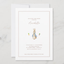 Convites Peter o Chá de fraldas do Coelho Beartix Bunny