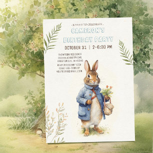 Convites Peter Rabbit Birthday