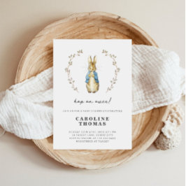 Convites Peter Rabbit Cute Chá de fraldas