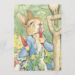 Convites Peter Rabbit In Garden - Beatrix Potter