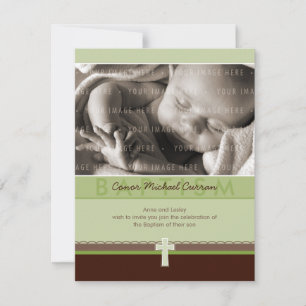 Convites PETITE PHOTO CHRISTENING CONVIDA :: puro 6 P