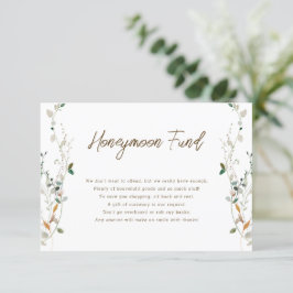 Convites Petite Wildflower Honeymoon Fund
