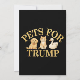 Convites Pets for Trump: Mostra o Suporte a Donald Trump 20