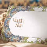 Convites Petunia Insert Obrigado Vintage Art Nouveau<br><div class="desc">Casamento vintage de Art Nouveau por Alphonse Mucha em um design floral, romântico e caprichoso. Os florescimentos vitorianos complementam os tipos clássicos de arte deco fonts. Introduza as suas informações personalizadas e está concluído. Se você quiser alterar a design, clique no botão azul "Personalizar". Muito obrigado por considerar a minha...</div>