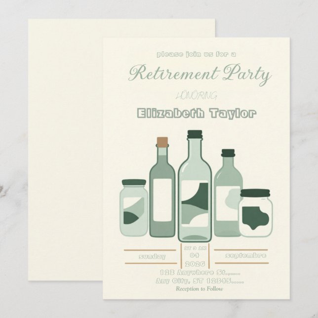 Convites Pharmacist Retirement Party Invitation (Frente/Verso)