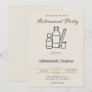 Convites Pharmacist Retirement Party Invitation