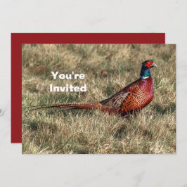 Convites Pheasant Photo Christmas