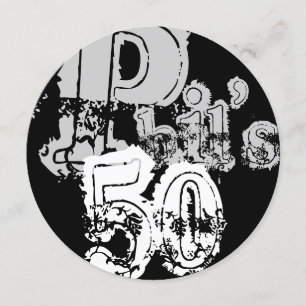 Convites Phil's 50th (redondo)