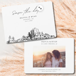 Convites Phoenix Wedding Modern Salva a Data