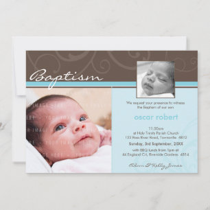 Convites PHOTO CHRISTENING CONVIDA: caridade 4L