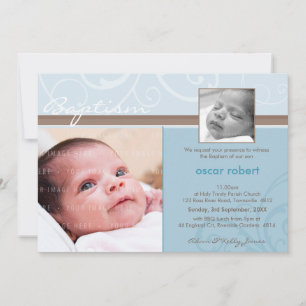 Convites PHOTO CHRISTENING CONVIDA :: caridade 6L