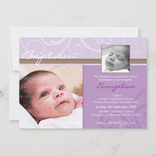 Convites PHOTO CHRISTENING CONVIDA :: caridade 7L