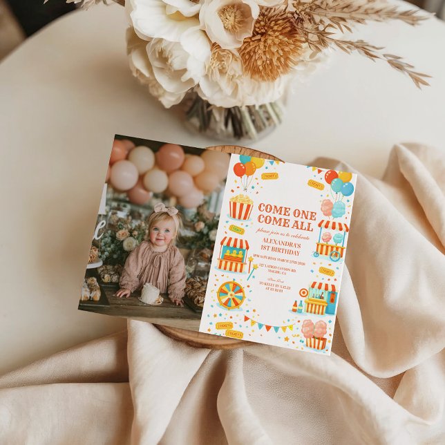 Convites Photo Classic Carnival Storybook Birthday (Criador carregado)