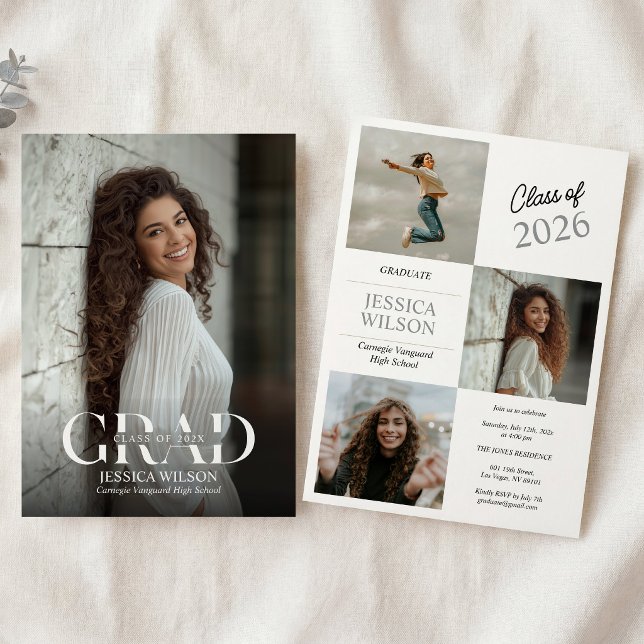 Convites Photo Graduation Party Invite  (Criador carregado)