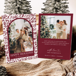 Convites Photo Holiday Card, Modern Christmas Card
