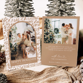Convites Photo Holiday Card, Modern Christmas Card