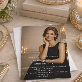 Convites Photo milestone birthday