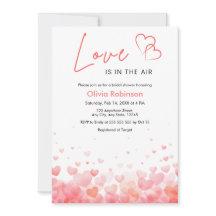 Photo Pink & Red Love is in the Air Bridal Shower