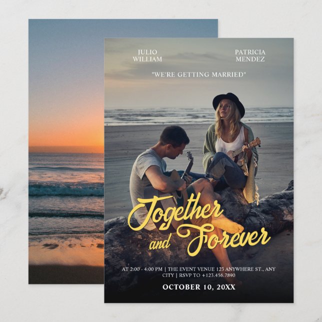 Convites Photogenic wedding  (Frente/Verso)