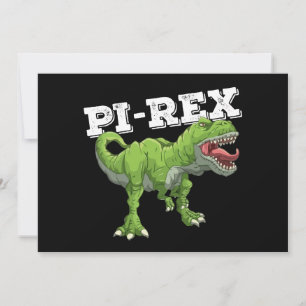 Convites Pi Rex Day Dinossaur Matemática