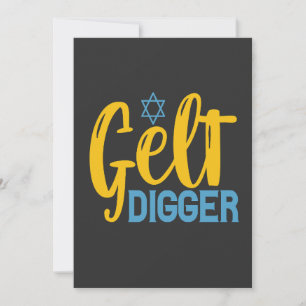Convites Piada de Hanukkah Gelt Humor Judaico de Feriado