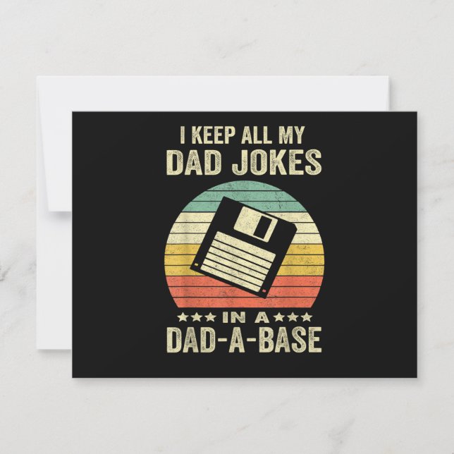Convites Piadas engraçadas de papai homens na dad-a-Base (Frente)