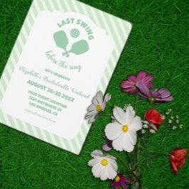 Convites Pickleball Bachelorette Weekend