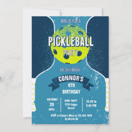 Convites Pickleball Birthday Party Invitation