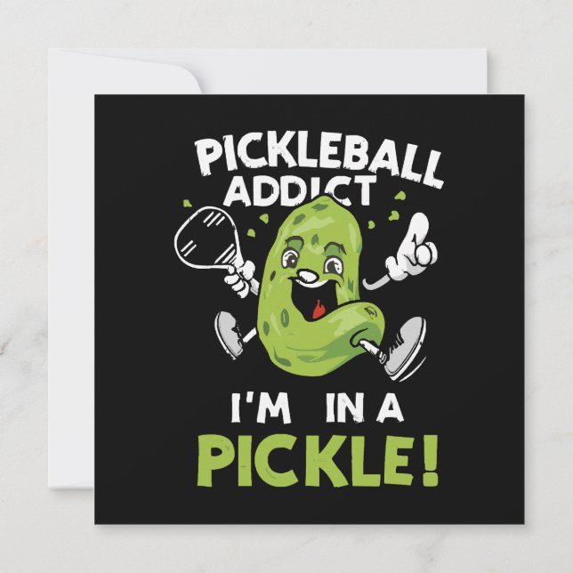 Convites Pickleball-Engraçado (Verso)