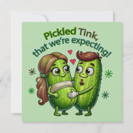 Convites Pickled Tink que estamos esperando Casal picles