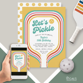 Convites Picles de Vamos do Pickleball - Strike do Arco-Íri