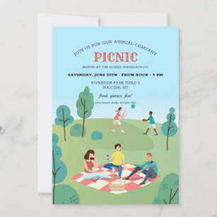 Convites Picnic da empresa