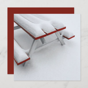 Convites picnic de neve